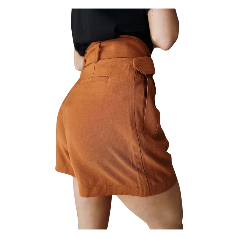 Liu Jo Korte Jurk Met Riem Brown Dames