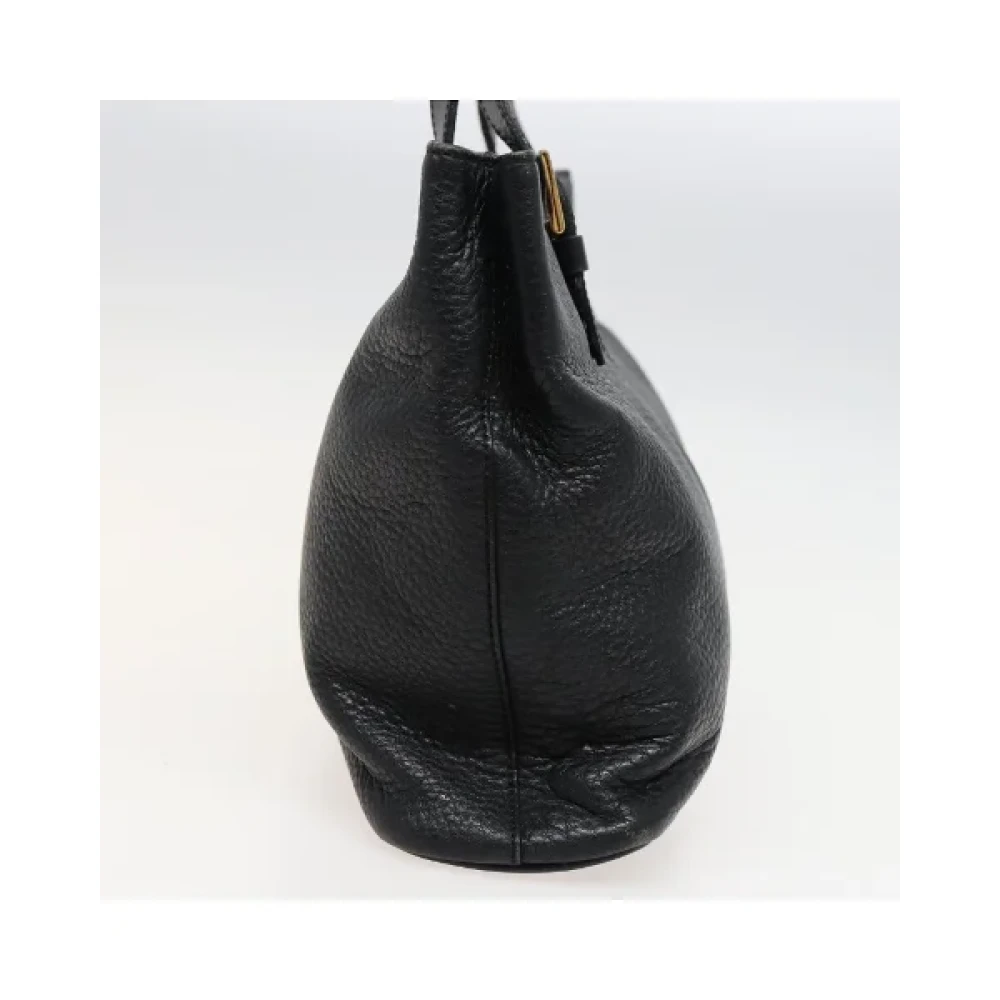 Burberry Vintage Pre-owned Leather handbags Black Dames