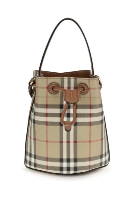 Mini Check Bucket Bag