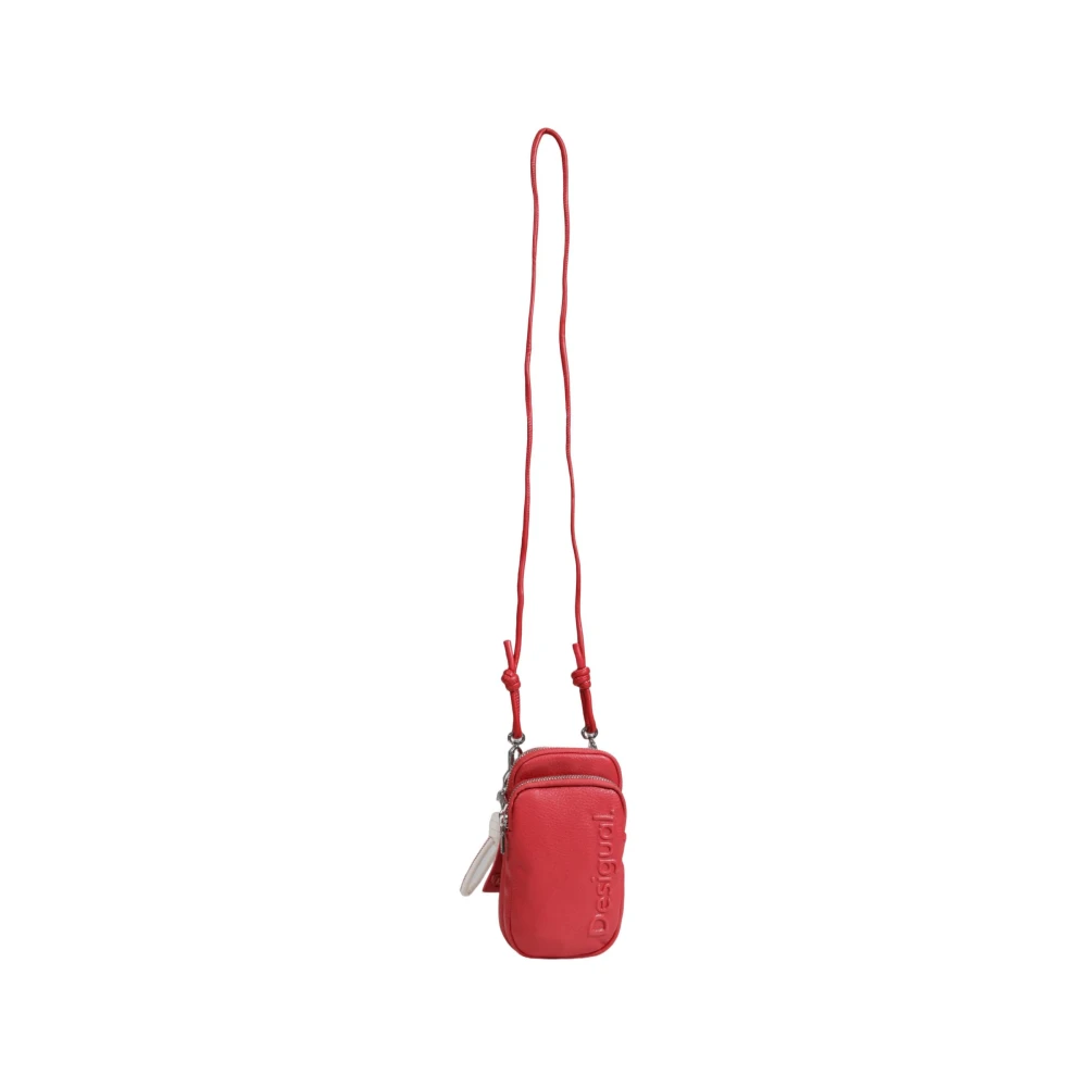 Desigual Damski Czerwony Akcesoria, Kobieta, One Size, Prosty Portfel Z Zamkiem