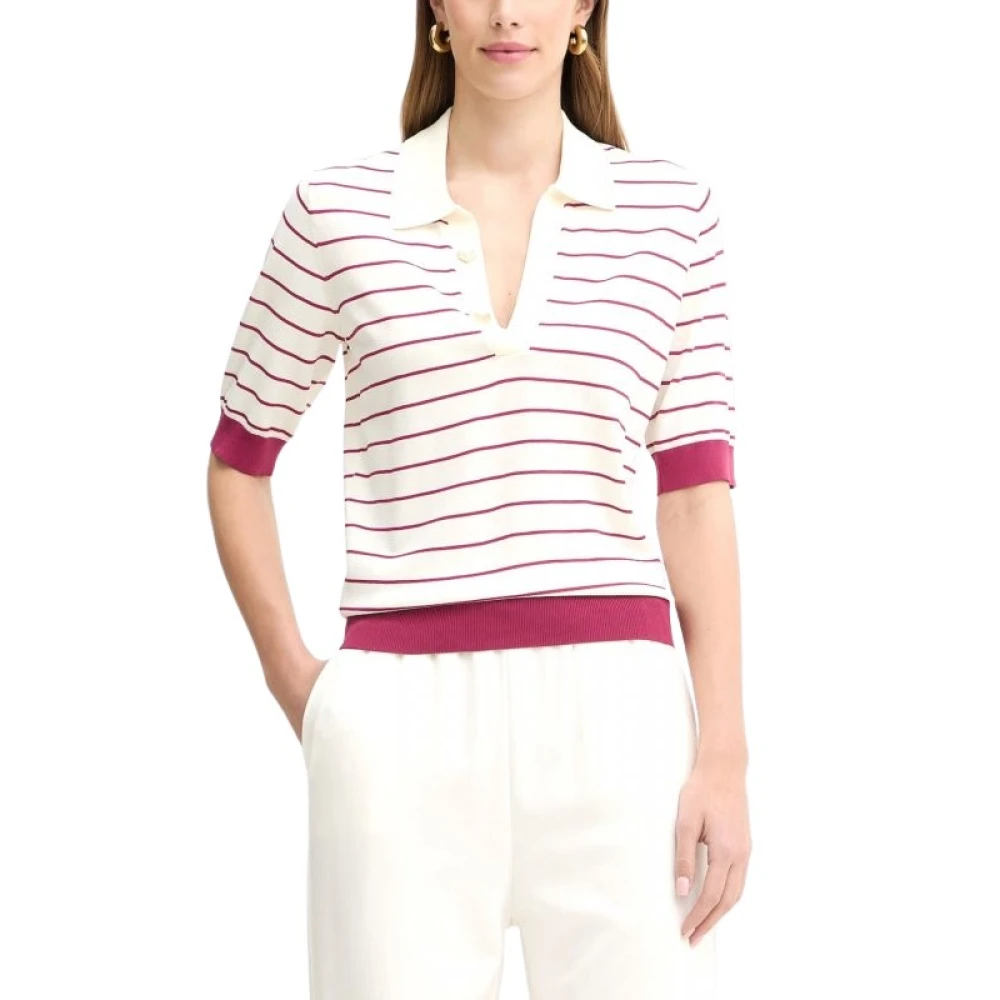 Liu Jo Vrouw Beige Truien & Vesten Dames, L, Gestreept Topje