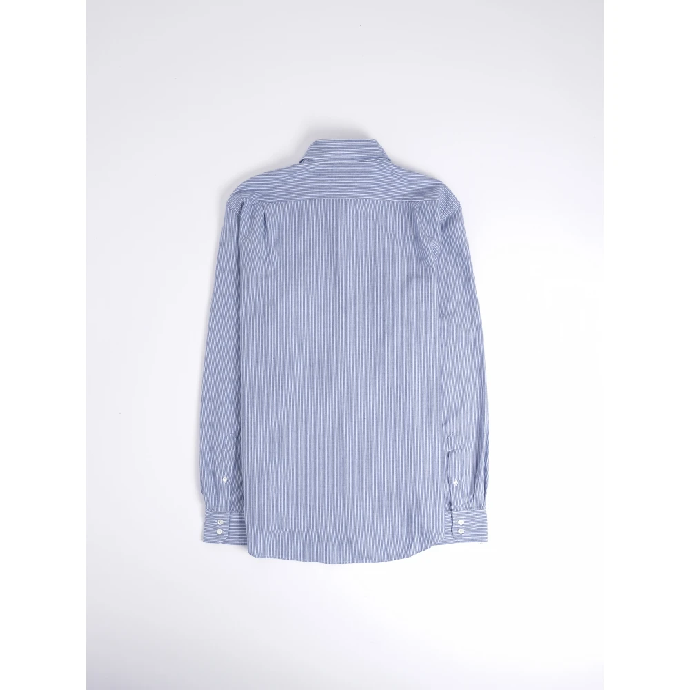 Hartford Vintage Gestreept Overhemd Blue Heren