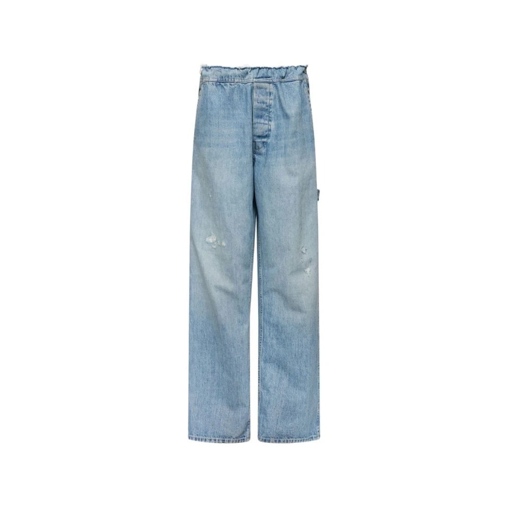 Mm6 Maison Margiela Jeans Light Blue - Female - Straight Fit Jeans - Blue - 2XS - Jeans