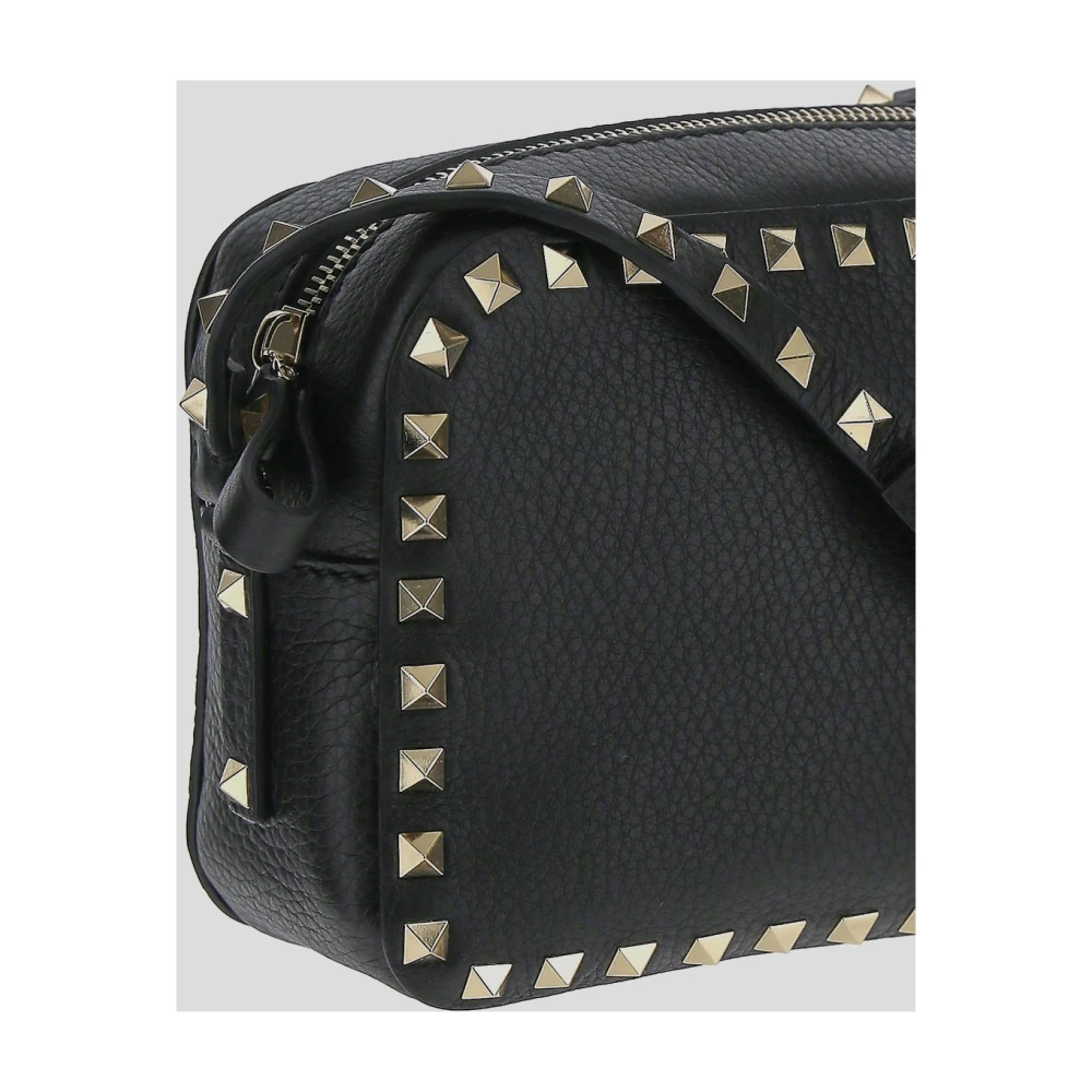Valentino Garavani Studded Leren Crossbody Tas Black Dames