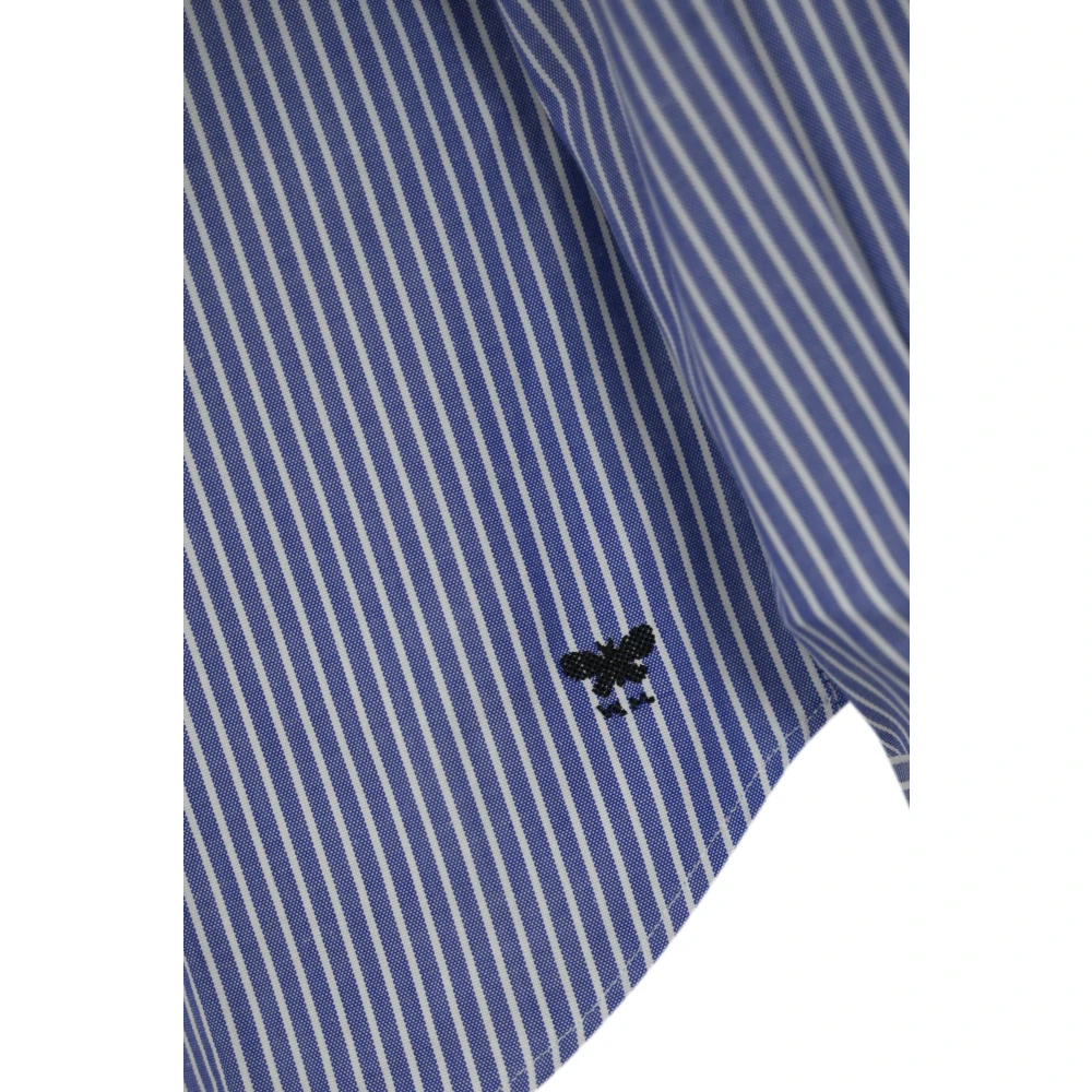Max Mara Weekend Gestreept katoenen Oxford-overhemd Blue Dames