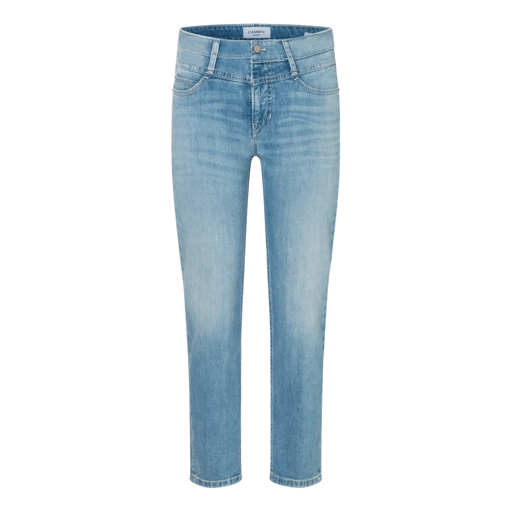 Cambio Women's Blue Stylish Denim Jeans - Slim Fit Jeans - Xl - Jeans