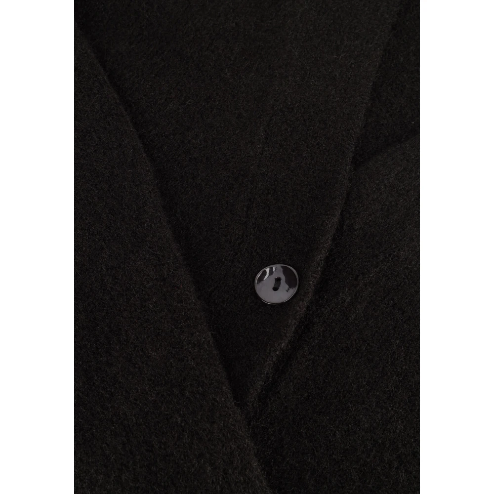 Summum Woman Zwart Wol Cardigan Blend Gebreid Black Dames