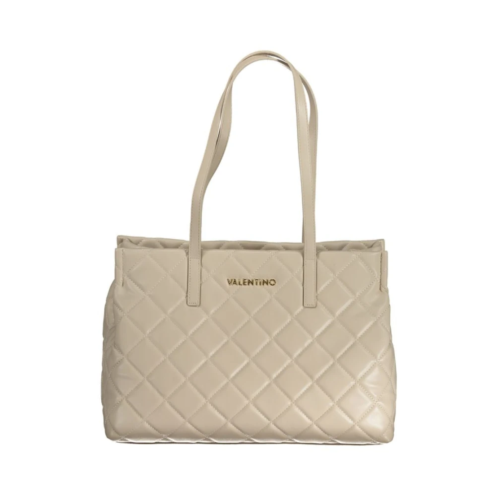 Valentino by Mario Valentino Beige Handtas met Contrastdetails Beige Dames