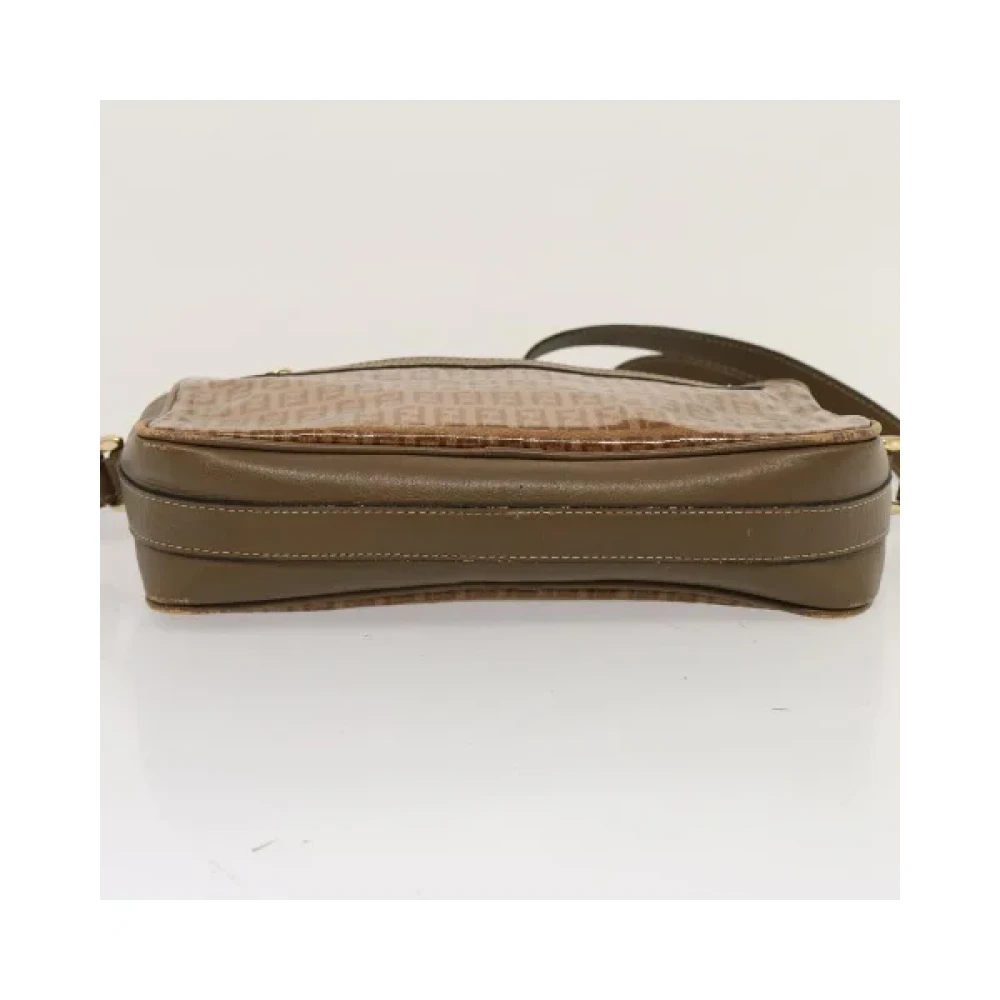 Fendi Vintage Pre-owned Canvas fendi-bags Beige Dames