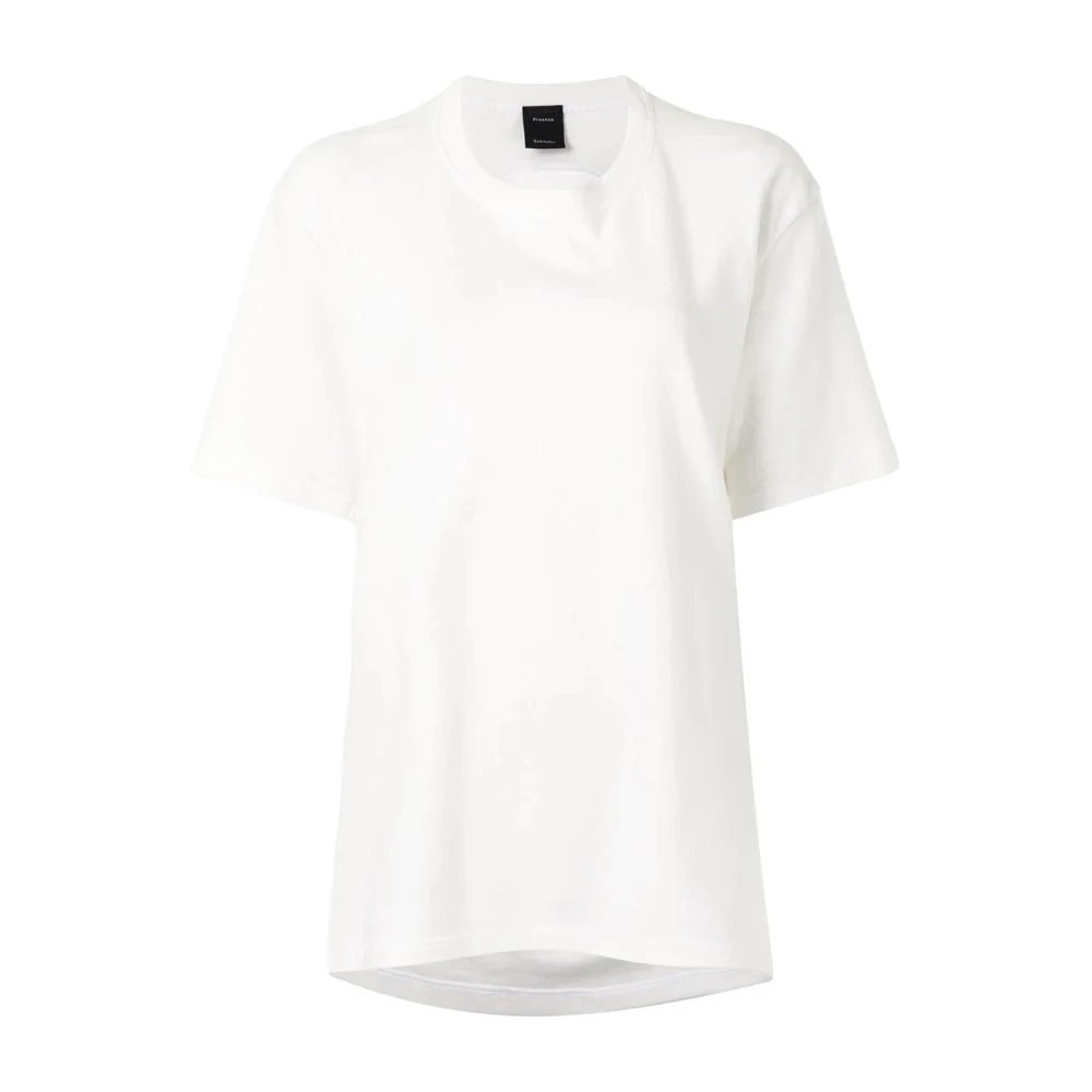 Proenza Schouler Witte Eco Katoen Chic Tee White Dames