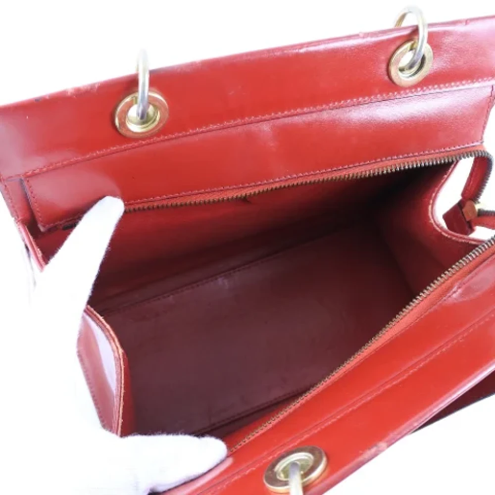 Celine Vintage Pre-owned Leather handbags Red Dames