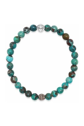 menand-39-s-grey-diamond-wristband-with-bali-turquoise
