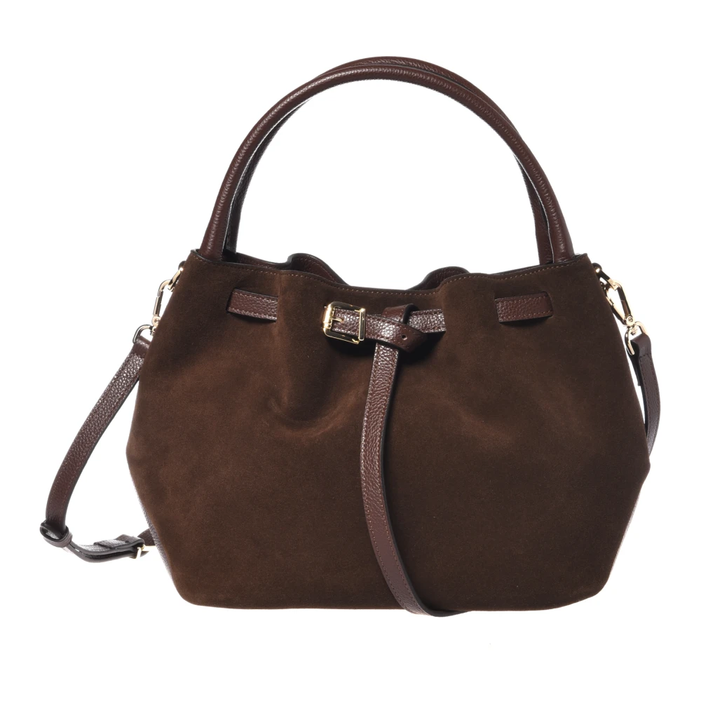 Baldinini Women's Brown Handbags, One Size, Suede Handbag