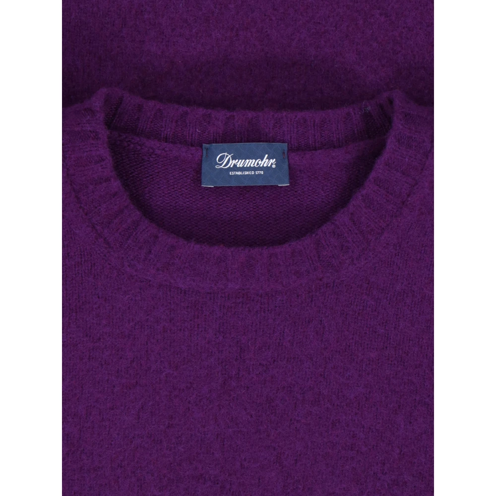 Drumohr Stijlvolle Sweaters Purple Heren