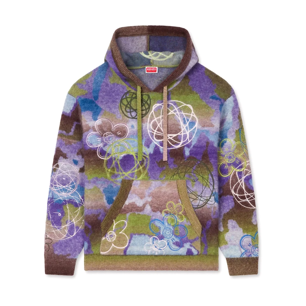 Kenzo Herr Multicolor Sweatshirts & Hoodies L, Futura 2000 Knitted Hoodie