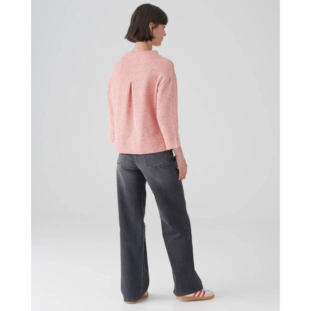 Opus Stijlvolle Sweatshirt met Gulana Detail Red Dames