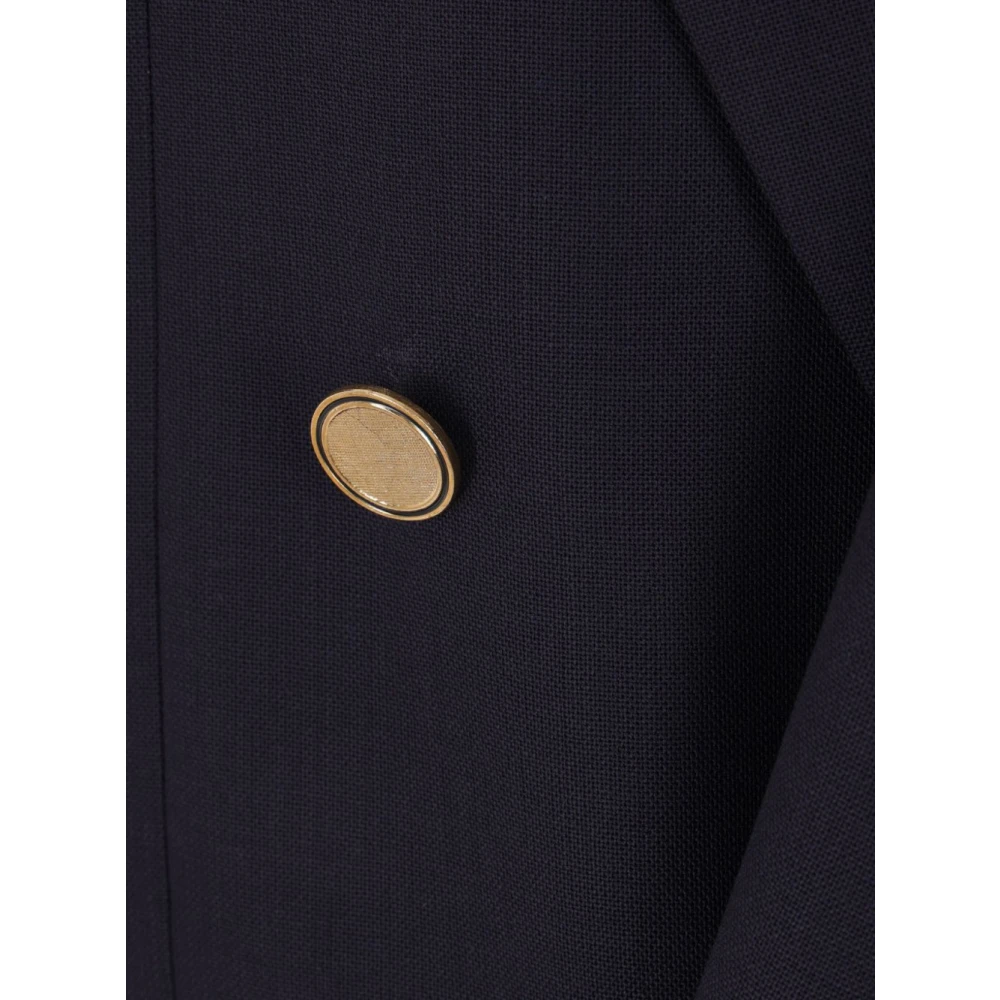 Lardini Blauw dubbelrijige wollen jas Blue Heren
