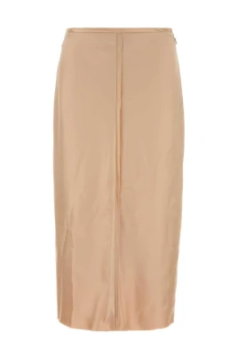 Raw Edges Details Midi Skirt