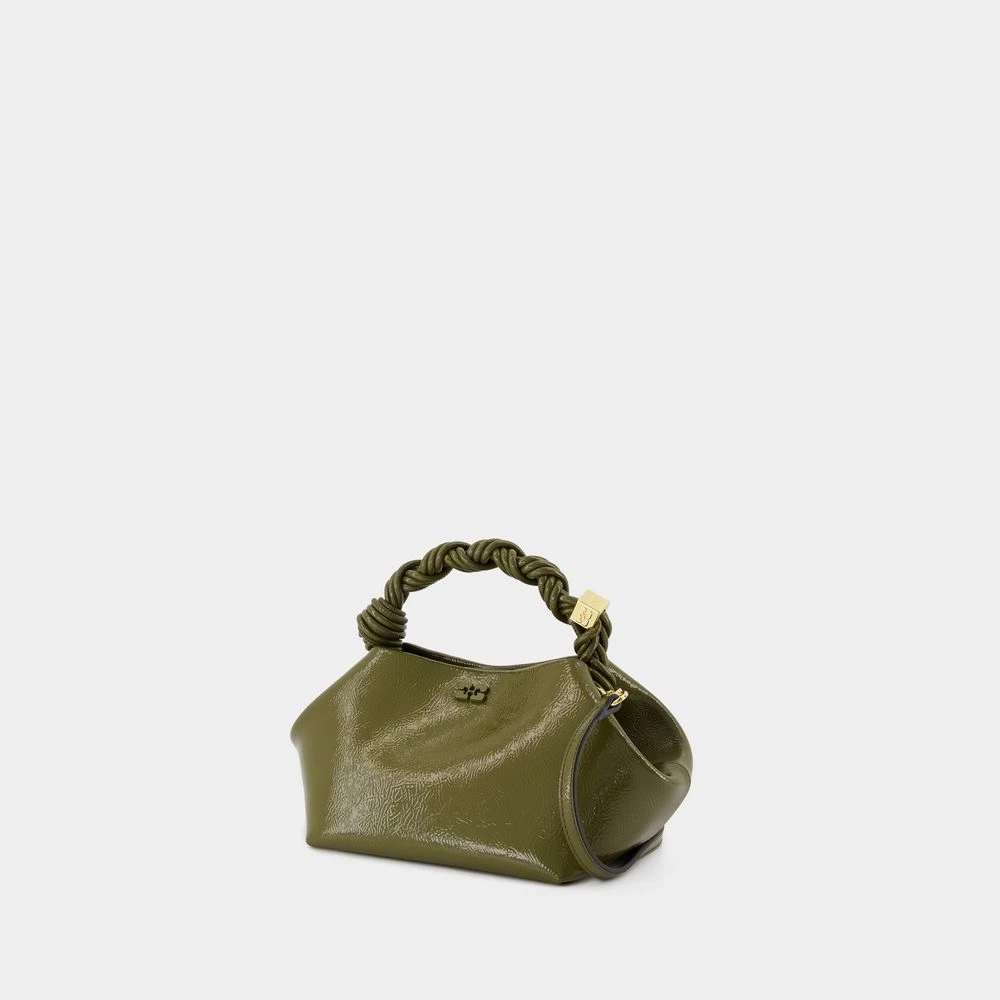 Ganni Kleine Patent Crossbody Tas Groen Green Dames