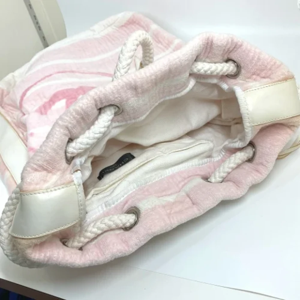 Chanel Vintage Pre-owned Cotton chanel-bags Pink Dames