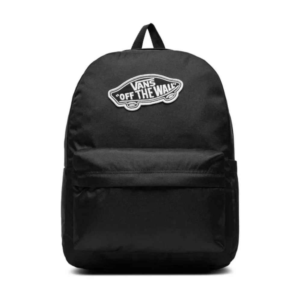 Vans Unisex Black Classic Backpack With Logo - Backpacks - One Size - Bags