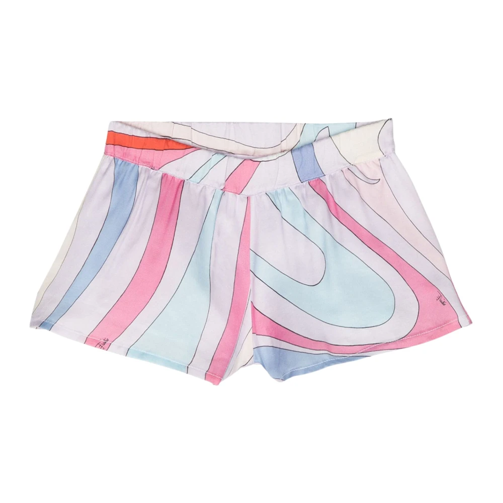 Emilio Pucci Barn Multifärgad Slip-On Shorts Multicolor, Flicka