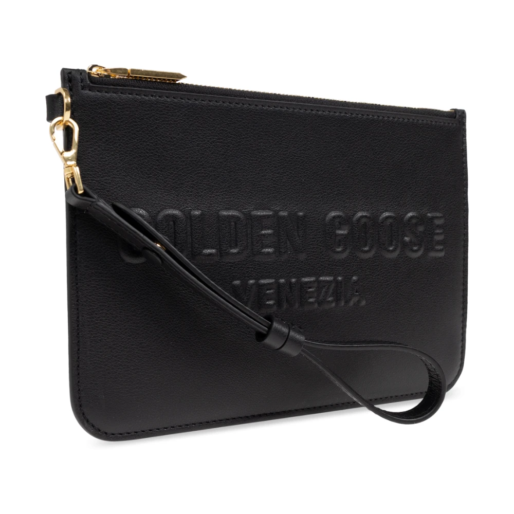 Golden Goose Handtas met logo Black Dames