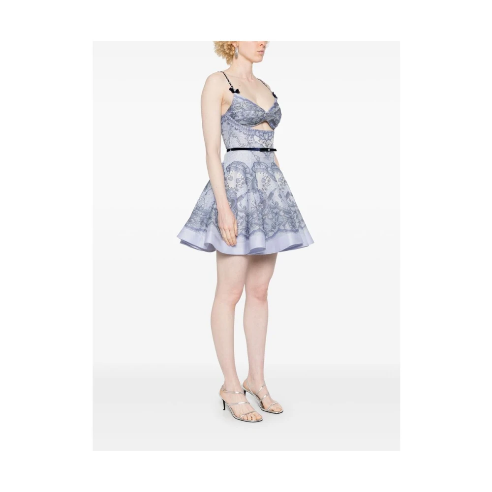Zimmermann Blauwe Ceintuurjurk Bewuste Stijl Blue Dames