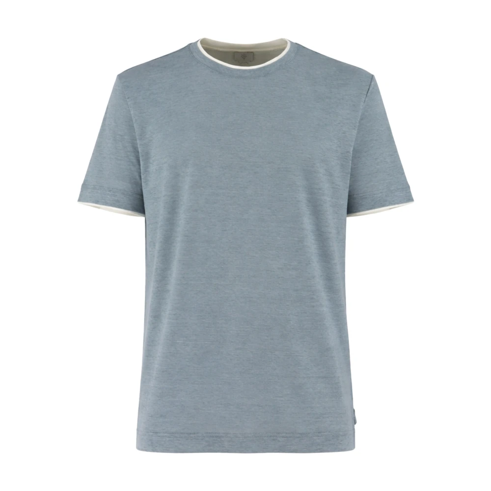 Eleventy Uomo Blu T-Shirt A Maniche Corte