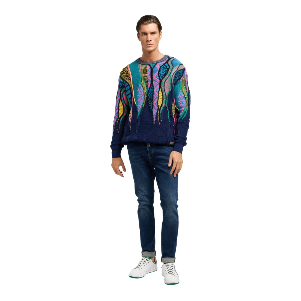 carlo colucci Tijdloze Gebreide Trui Multicolor Heren