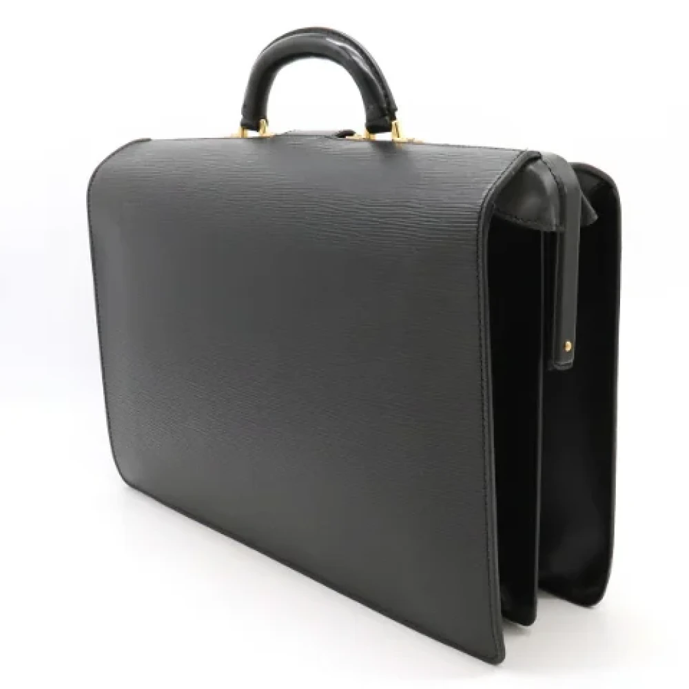 Louis Vuitton Vintage Pre-owned Leather briefcases Black Heren