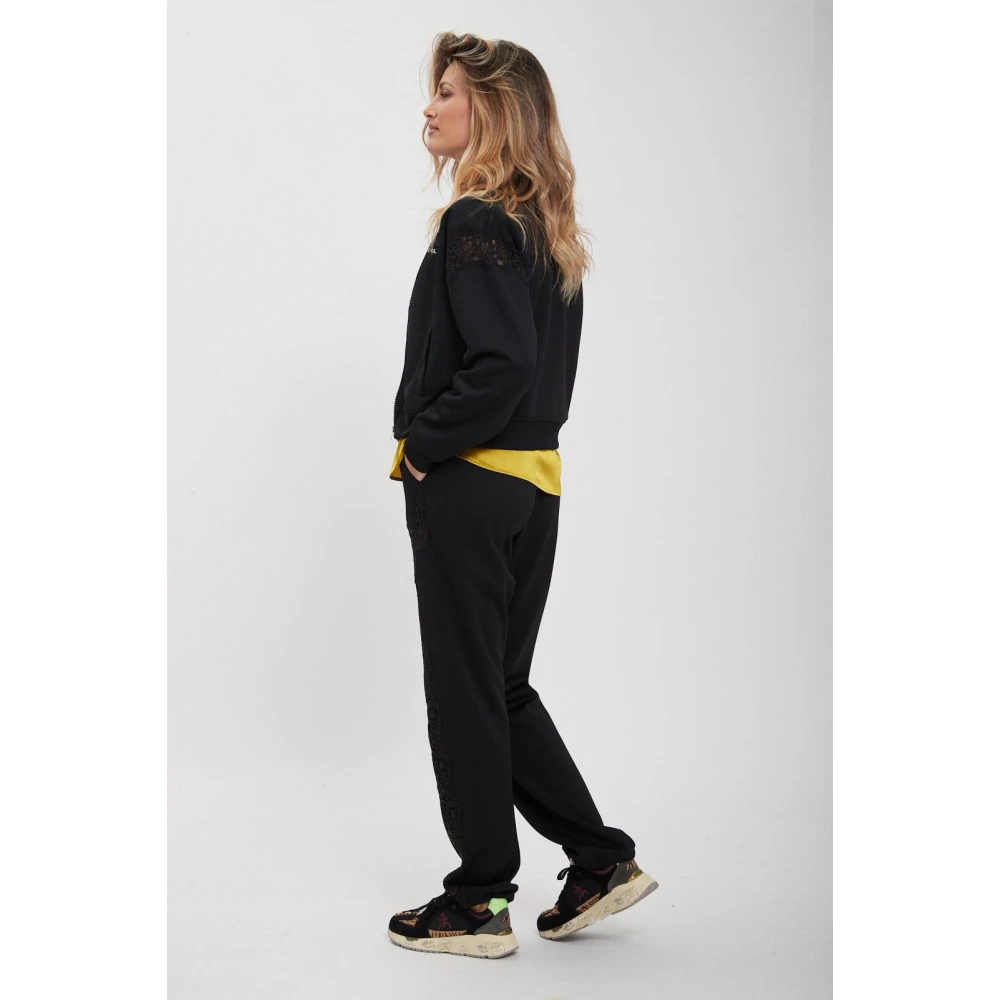 pinko Interlock Joggingbroek Black Dames