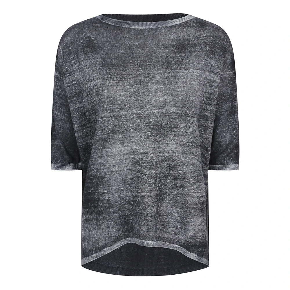 Avant Toi Linnen Katoen Grijs T-shirts en Polo's Gray Dames