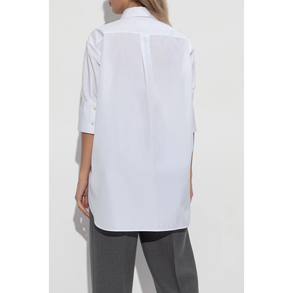 Jil Sander Kortemouwenshirt White Dames