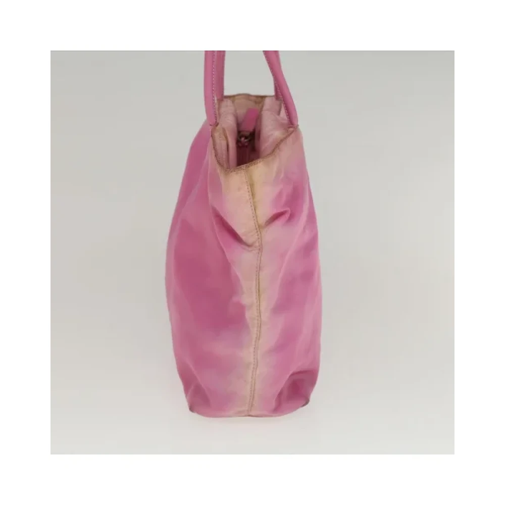 Prada Vintage Pre-owned Nylon handbags Pink Dames