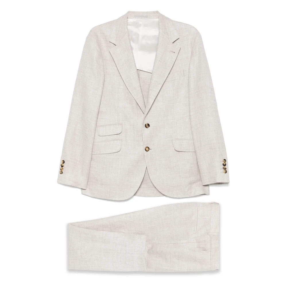 Suits > Suit Sets > Single Breasted Suits - - Brunello Cucinelli - Modalova