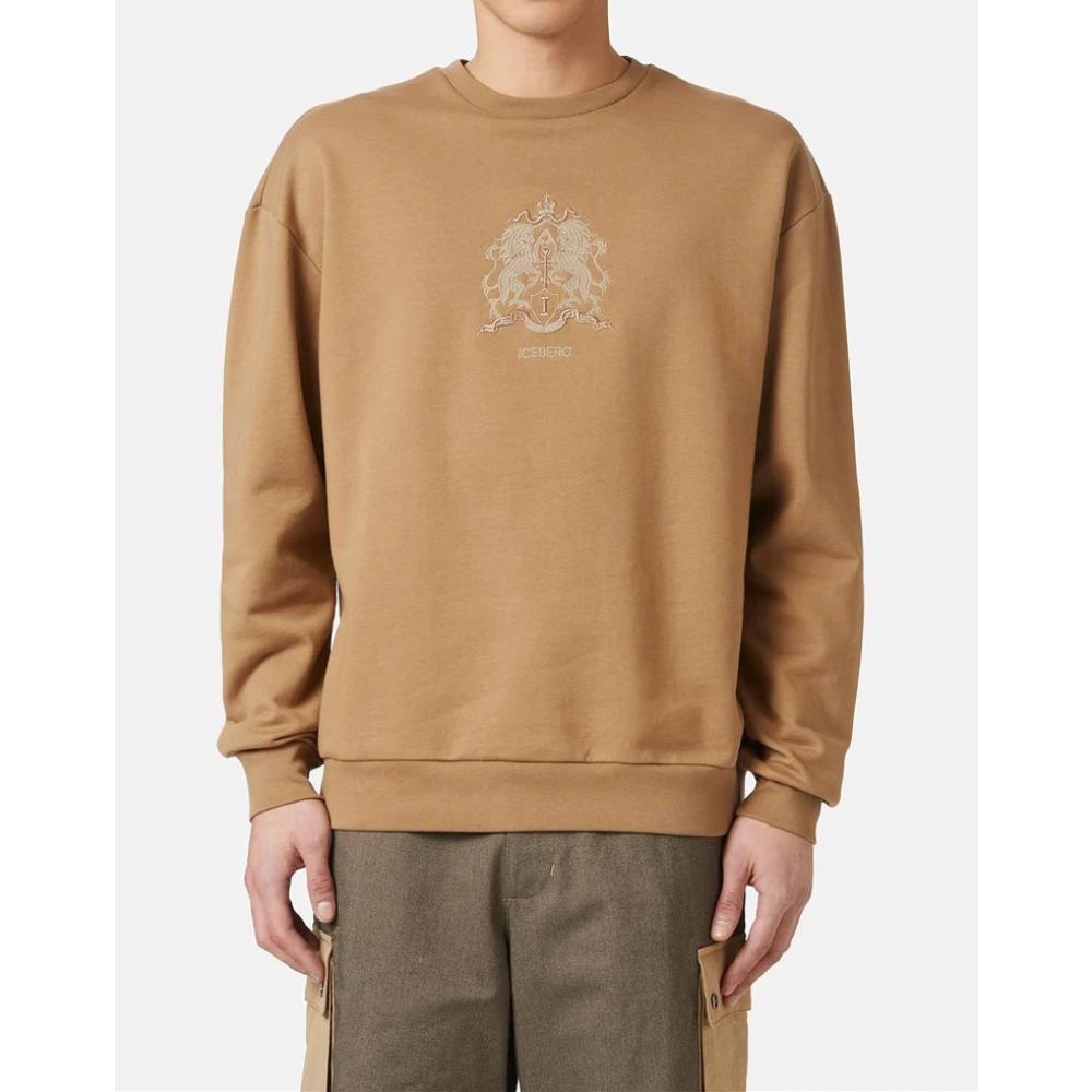 Iceberg Sweatshirt met eenhoorndetail Brown Heren