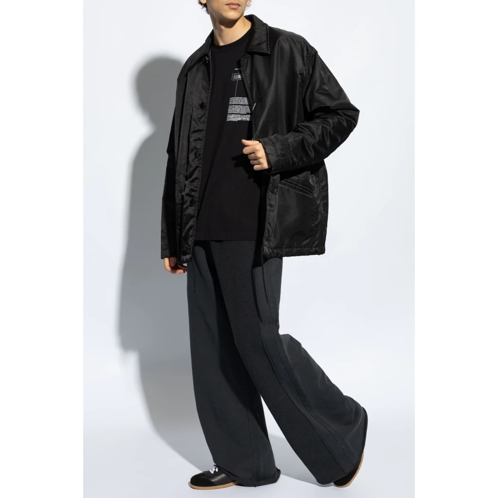 MM6 Maison Margiela wide-leg sweatpants Black Heren