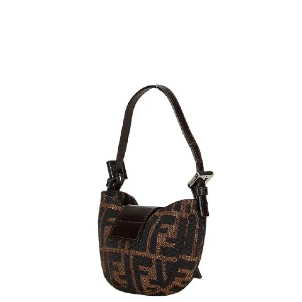 Fendi Vintage Pre-owned Canvas handbags Brown Dames