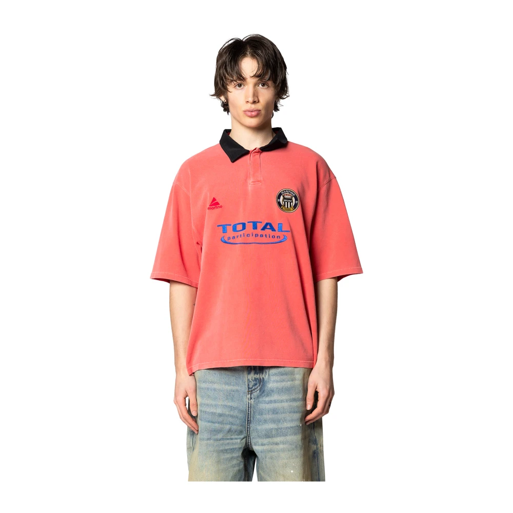 Martine Rose Hombre Rojo Camisetas, Talla: S