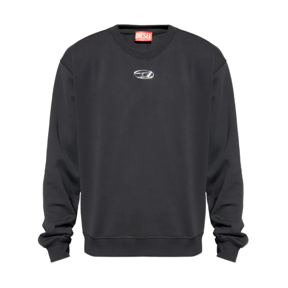 Diesel Black Sweatshirts, Male, Xl, S-Norm-Iod Sweatshirt