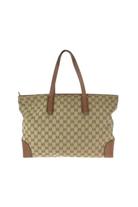 Pre-owned GG Canvas Läder Tote Bag
