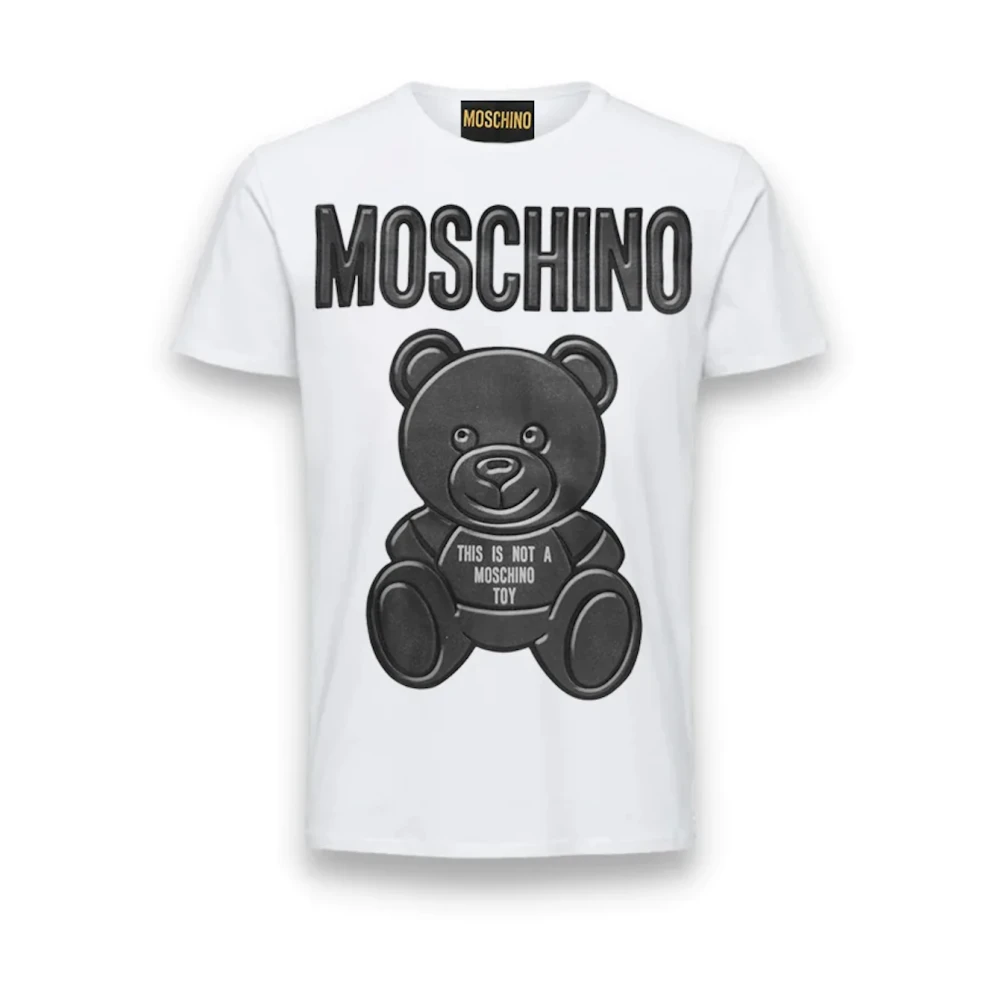 Moschino Witte Teddy Bear T-Shirt White Heren