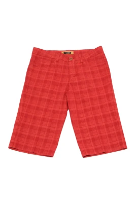 TBE406 CQ107 Rutig bomullsshorts