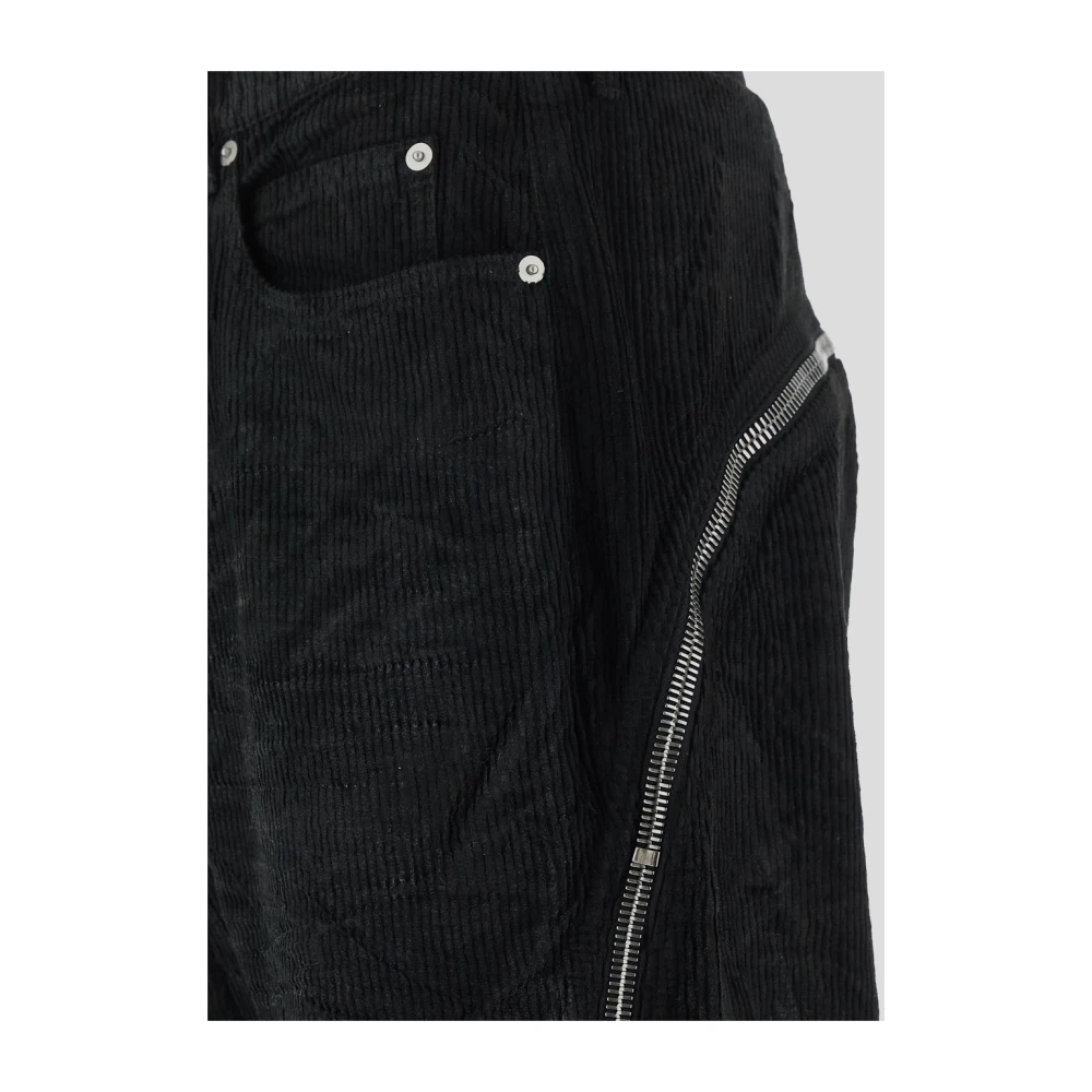 Rick Owens Katoenen Broek met Bolan Banana Stijl Black Heren