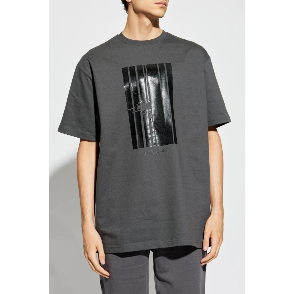Iceberg T-shirt met logo Gray Heren