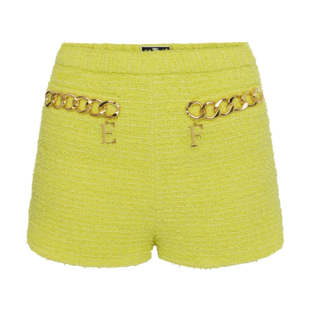 Elisabetta Franchi Short Shorts Yellow Dames