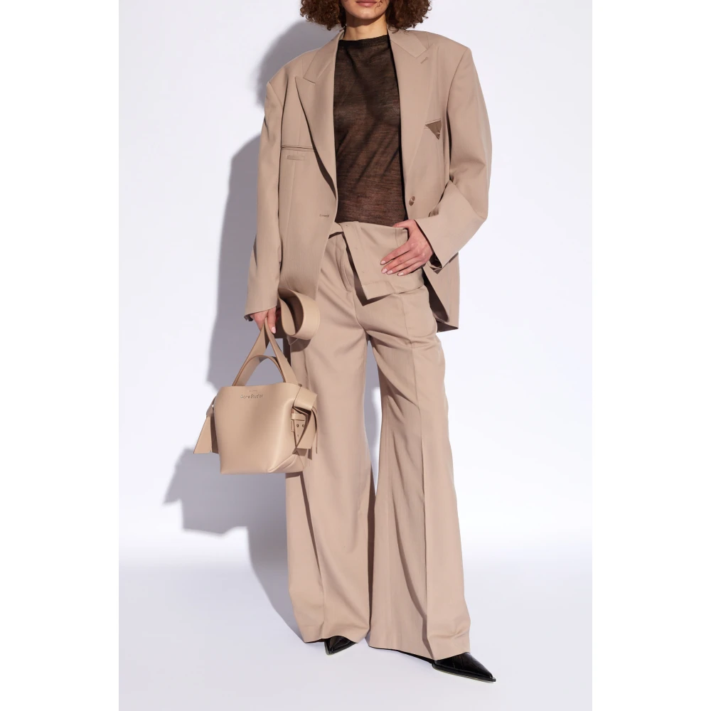 Acne Studios Plooi-front broek Beige Dames