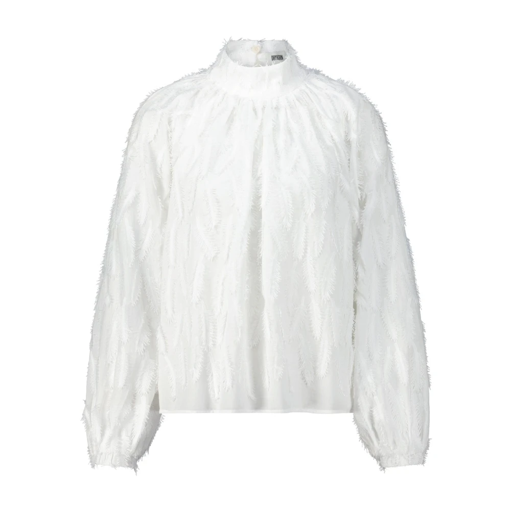 Drykorn Blouse met franjedetails White Dames