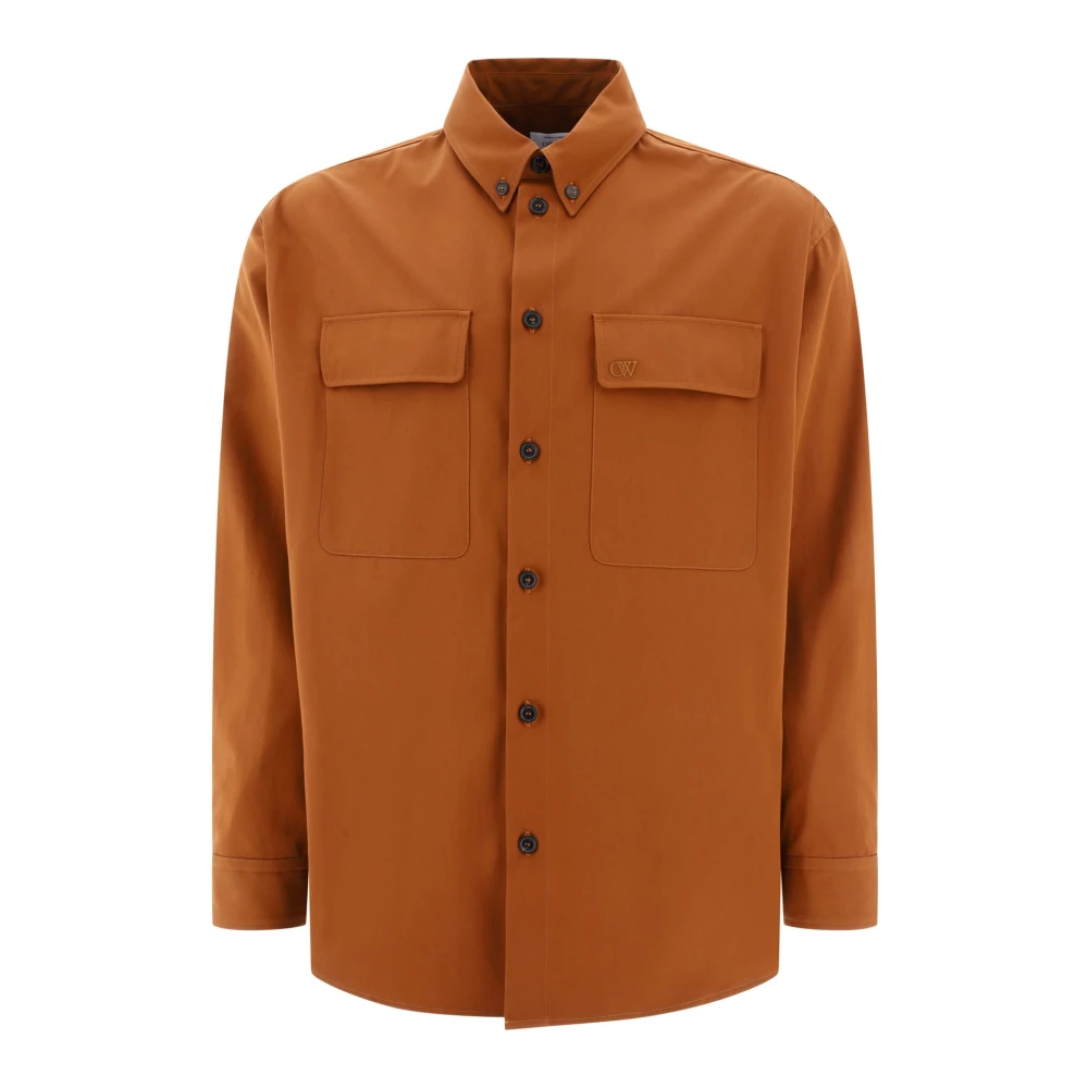Off White Blouses Shirts Brown Heren